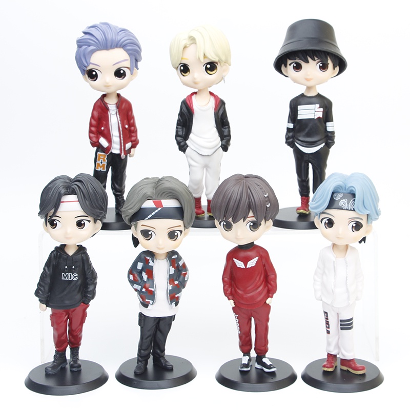 Mô Hình Búp Bê Thần Tượng Nam BTS Bangtan Boy Kpop Idol TINY TAN Qposket Figures DYNAMITE JUNGKOOK V JIMIN JIN JHOPE RM SUGA Model