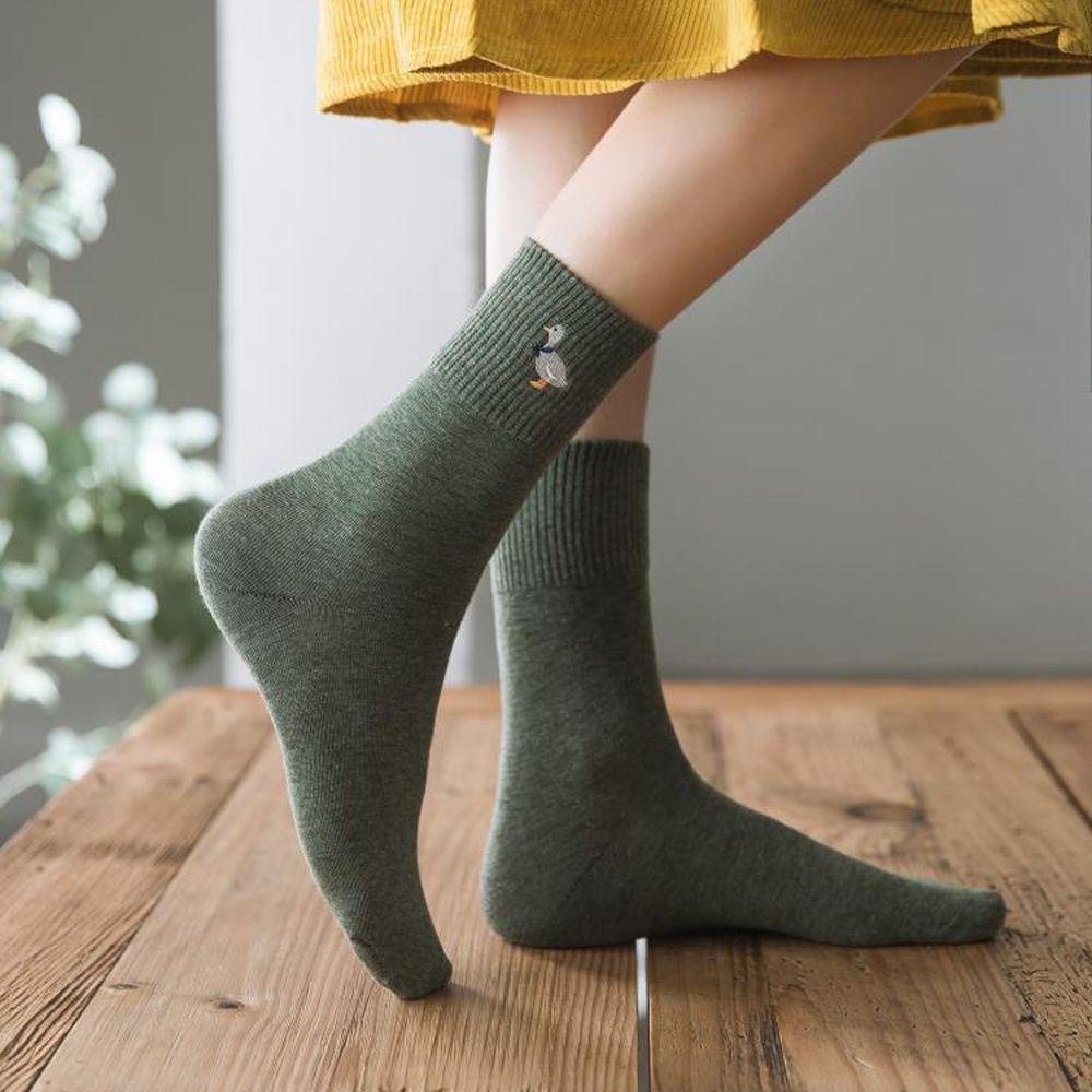 Vớ Nữ Thoáng Khí Thoải Mái Thêu Họa Tiết Dễ Thương Phong Cách Harajuku