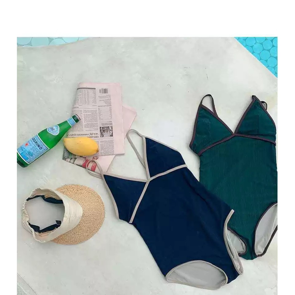 Bikini tắm biển một mảnh, cổ khoét chữ V -2090 | BigBuy360 - bigbuy360.vn