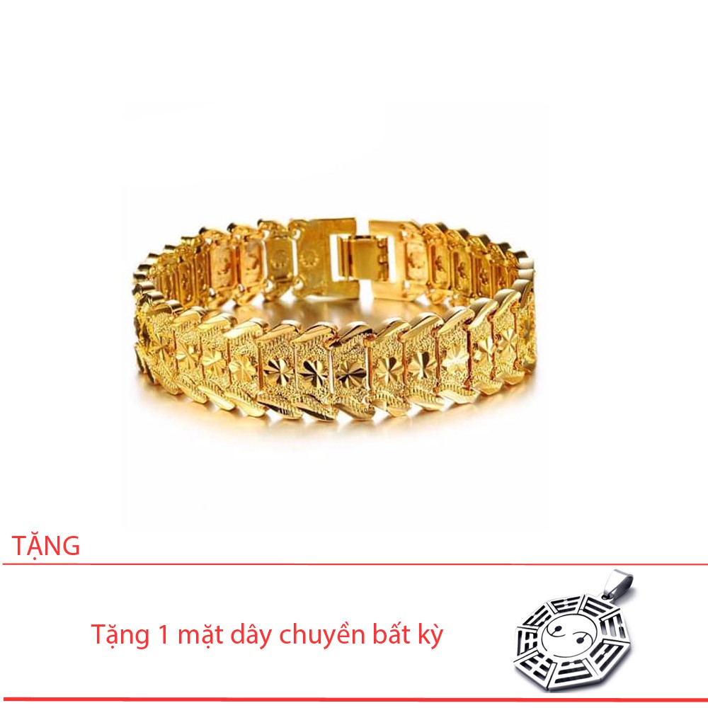 LẮC TAY MẠ VÀNG NAM 18k to 14 ly