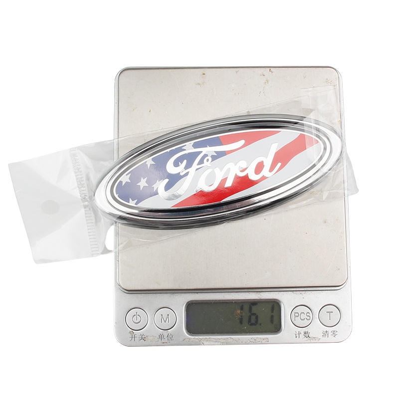 1 ❤ Logo Bằng Nhựa ABS 11.5CM*4.5 Dán Trang Trí Lưới Tản Nhiệt Trước Sau Xe Hơi Ford