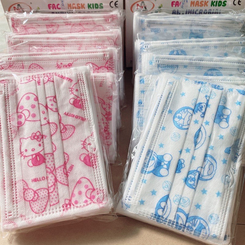 Khẩu trang y tế trẻ em hoạt hình 4 lớp - hộp 50c | BigBuy360 - bigbuy360.vn