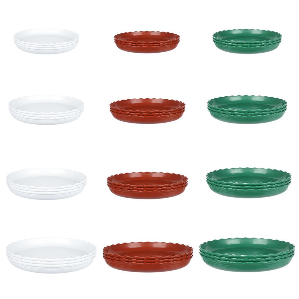 FOREVER Set 3 Khay Nhựa Tròn Đựng Đĩa / Hoa Chịu Được Sức Nặng