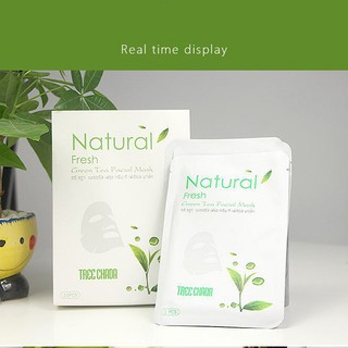 Mặt Nạ Trà Xanh Natural Fresh Green Tea Facial Mask Treechada 💖 CAM KẾT CHÍNH HÃNG 100% 💖 GIÁ LẺ BẰNG S