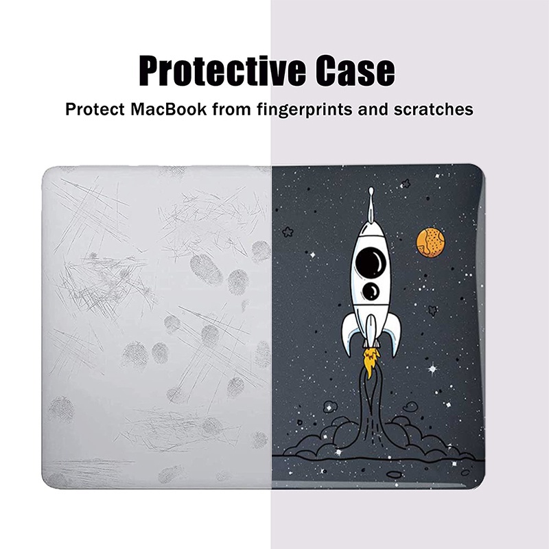 Ốp Máy Tính Bảng Hình Phi Hành Gia Lấp Lánh Cho MacBook Air13.6 A2681 M2 2022 Air 13 inch A2337 A2179 M1 Pro 13 A2289 A2251