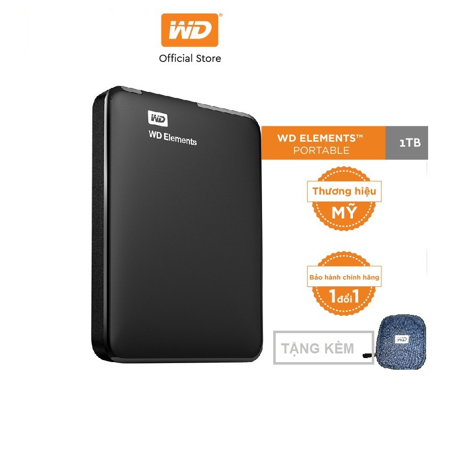 [Mã ELWD6 giảm 5% đơn 300K]Ổ cứng WD Elements 1TB-2.5 INCH- | WebRaoVat - webraovat.net.vn