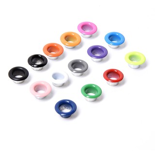 Khoen ore 4.5mm Khuy mắt cáo bấm túi giấy Bằng Nhôm bọc sơn Màu trắng, đen, đỏ, xanh, vàng Túi 100 cái
