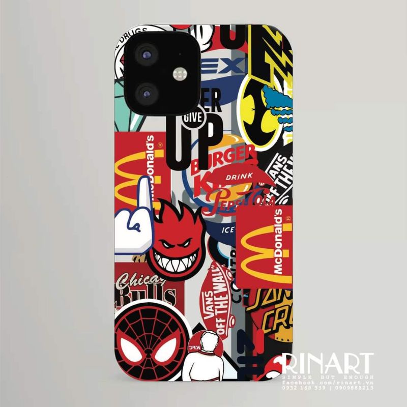 Bộ Sticker Local Colorful Brand dán vali điện thoại laptop