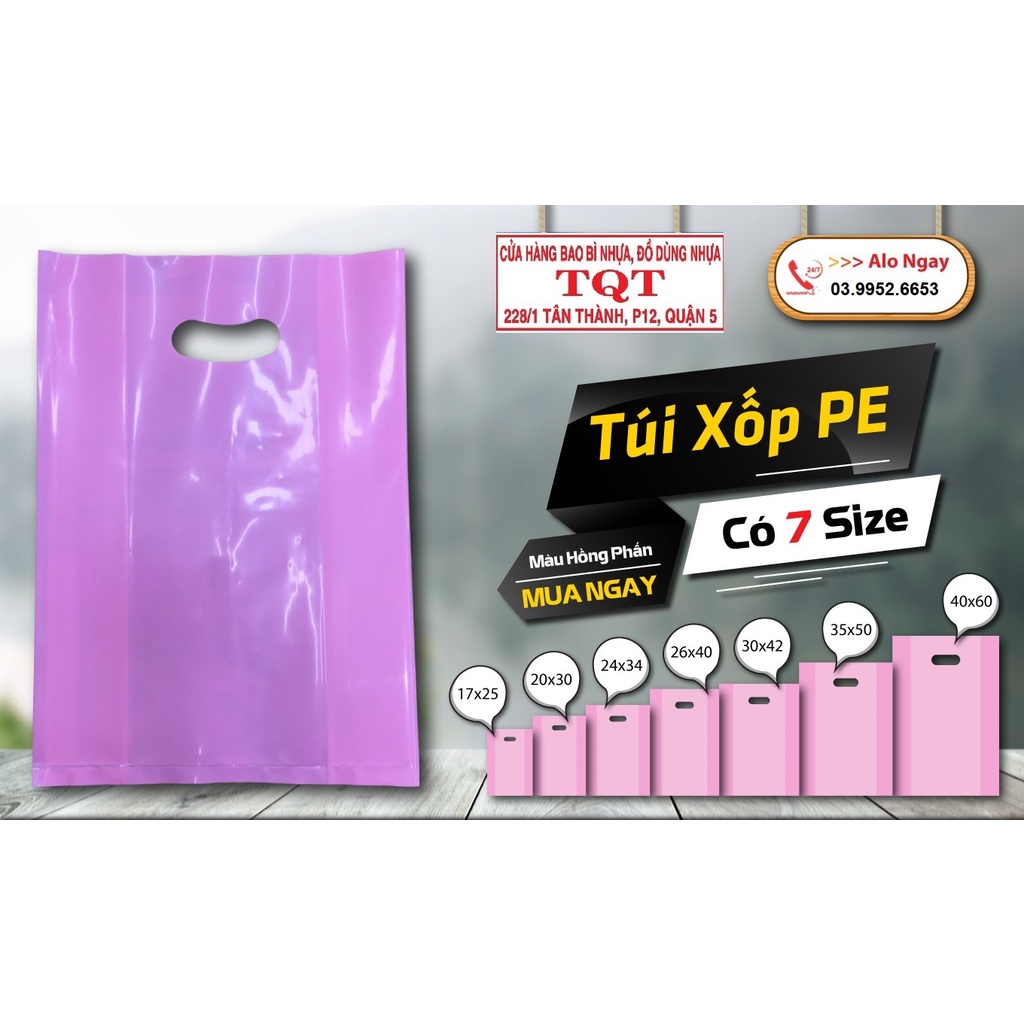 1kg Túi xốp XOÀI PE xịn bóng dẻo , hàng loại đẹp, Túi Hột Xoài