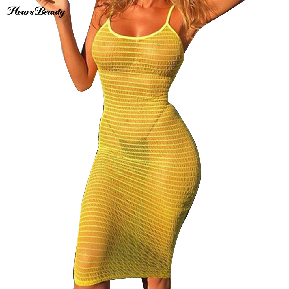 Đầm khoác ngoài bikini không tay quyến rũ dành cho nữ | BigBuy360 - bigbuy360.vn