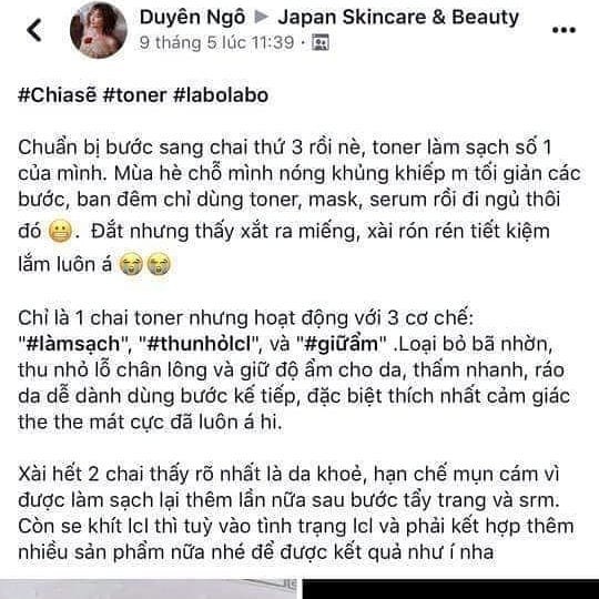 [Bill Authentic] - [Hàng sẵn] Nước hoa hồng Labo Labo se khít lỗ chân lông | BigBuy360 - bigbuy360.vn