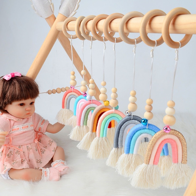 Đồ Chơi Vòng Lục Lạc Treo Xe Đẩy Em Bé Sơ Sinh Mọc Răng