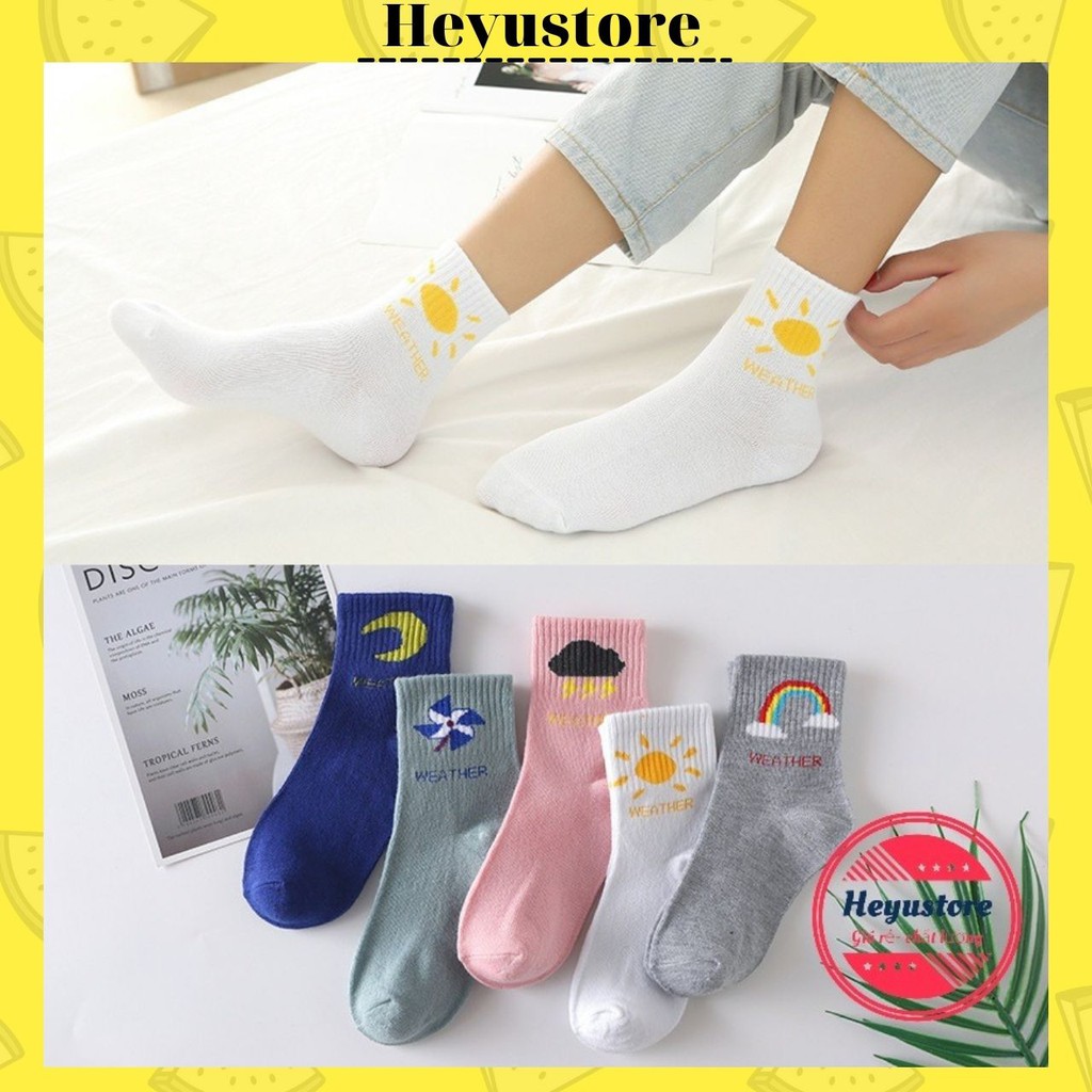 Tất unisex nhún Cổ Cao, Vớ nam nữ Nhún ulzzang Cổ Cao Phong Cách Hàn Quốc thời tiết