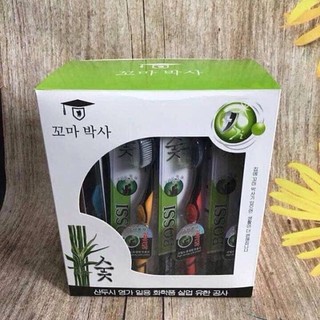 BÀN CHẢI ĐÁNH RĂNG THAN TRE HOẠT TÍNH HÀN QUỐC BOSI(30c/hộp)