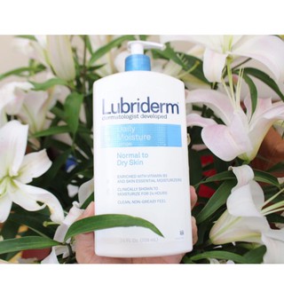 Sữa dưỡng thể Lubriderm Daily Moisture Lotion Normal To Dry Skin Fragrance Free Hàng Nhập Mỹ