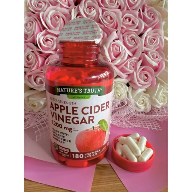 [Date 2025]Viên giấm táo giảm cân, mỡ thừa Apple Cider Vinegar 1200mg 180 viên
