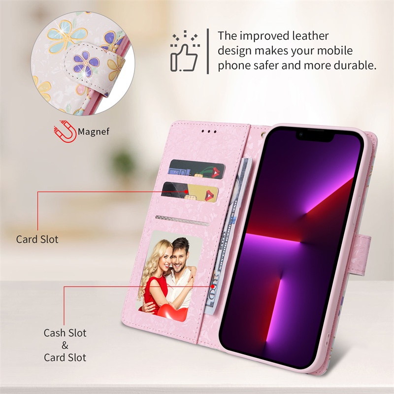 Bao Da Điện Thoại Dạng Ví Nắp Lật Họa Tiết Đá Hoa Cương Sang Trọng Cho Samsung Galaxy S20 Ultra S20 Plus S20 + S20 FE 2022 5G A32 A51 4G Ốp