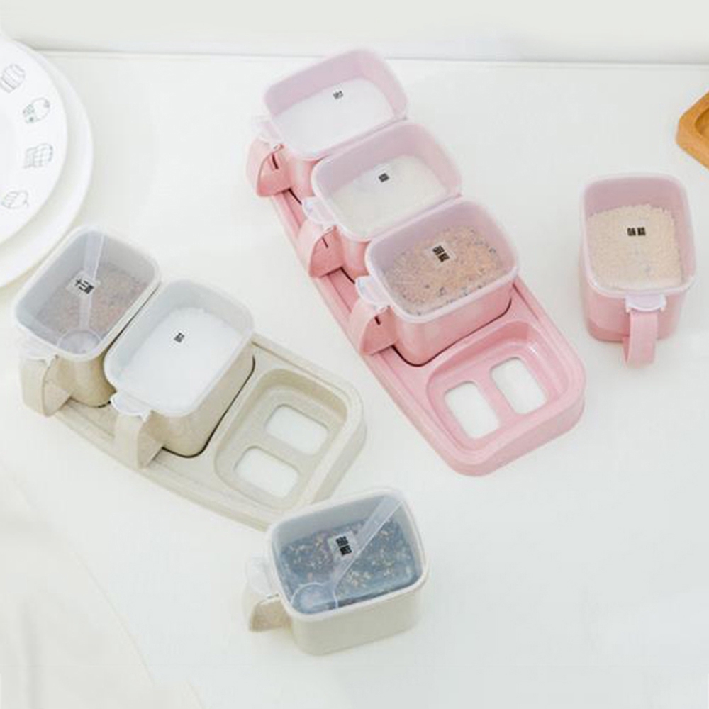 Hộp Đựng Gia Vị Thiết Kế 3/4 Ngăn Tiện Lợi Cho Nhà Bếp | BigBuy360 - bigbuy360.vn