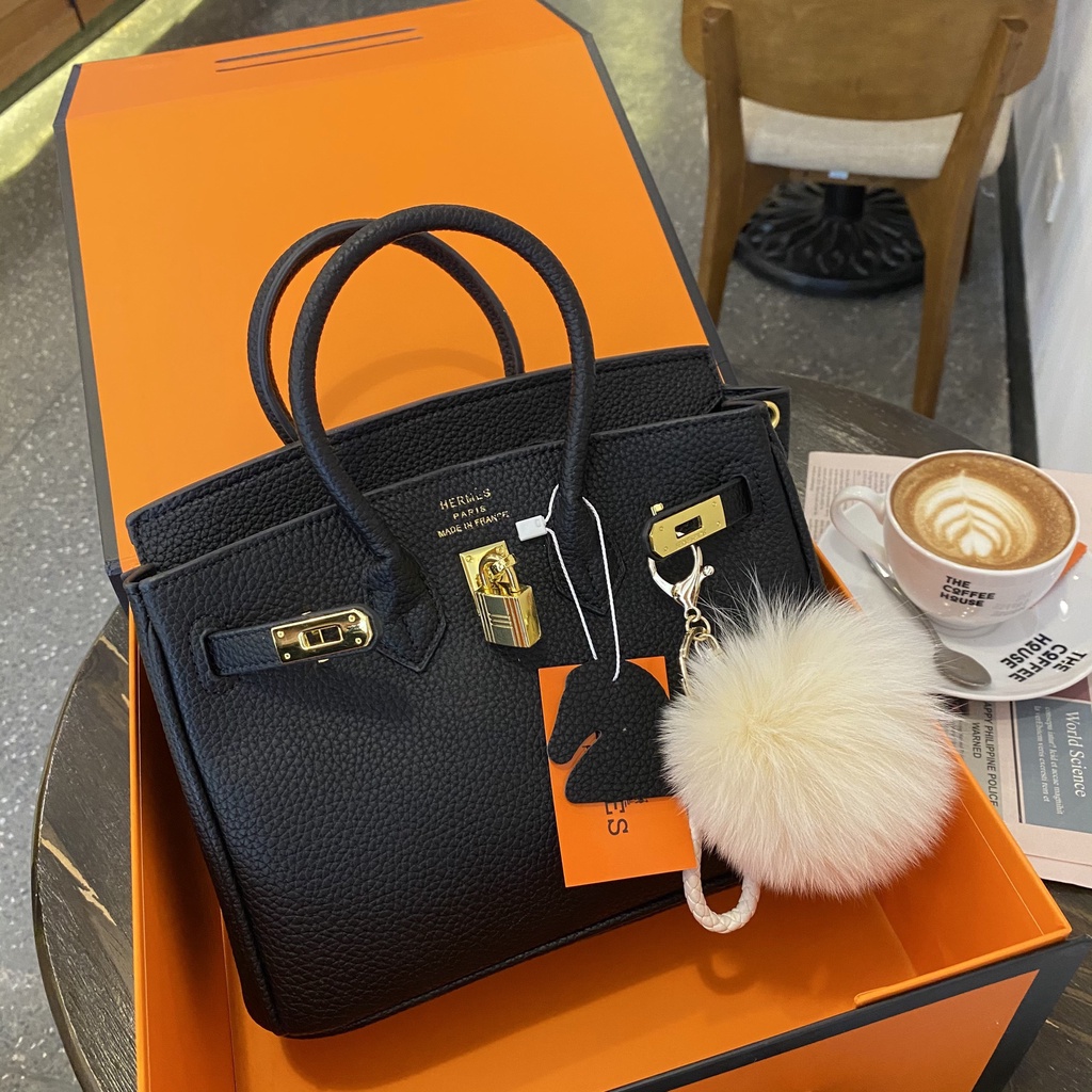 Túi HM Birkin F1 tag vàng da hạt Nobox size 25-30/Túi xách HM BK F1 tag vàng đủ 2 size Nobox