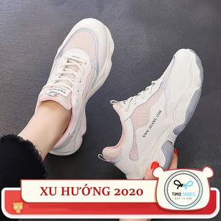 [MẪU 2020] Giày Thể Thao Nữ Hàn Quốc 2019 Đế Độn Phản Quang Nhẹ - HÓT HÒN HỌT