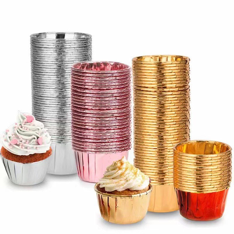 Cup giấy nhôm làm bánh 50 chiếc