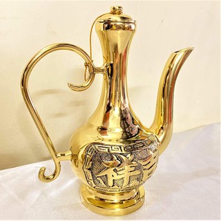 Bình Rượu Thờ Bằng Đồng Thuận Phát (2 Cỡ) Cao 16cm và 20cm