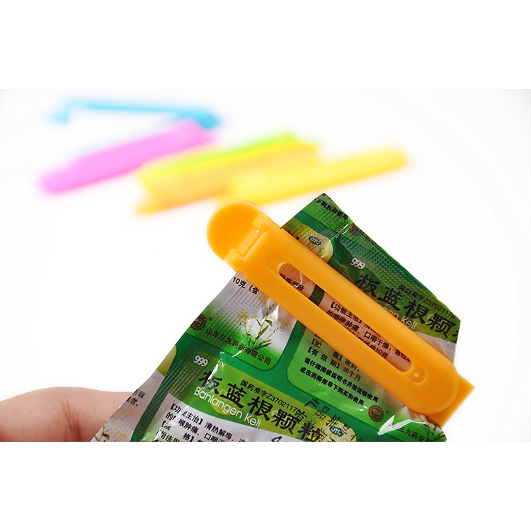 5 Kẹp Nhựa, Niêm Phong Túi Đồ Ăn, Thực Phẩm Tiện Lợi, Miệng Túi Kín Khí !00%, Bảo Vệ An Toàn Thực Phẩm