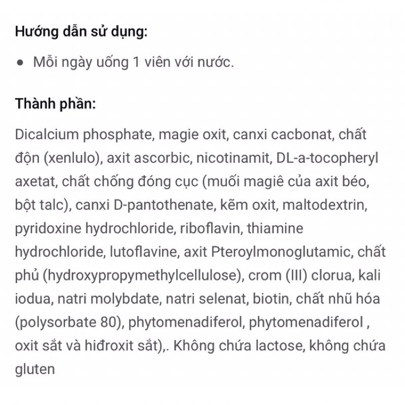 Viên uống vitamin tổng hợp cho người già Altapharma A-Z Depot AB 50, 100v