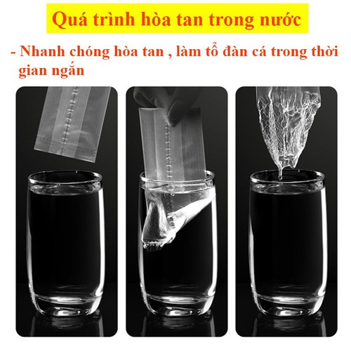 Túi Đựng Mồi Câu Cá Tự Hòa Tan Trong Nước (gồm 50 túi)