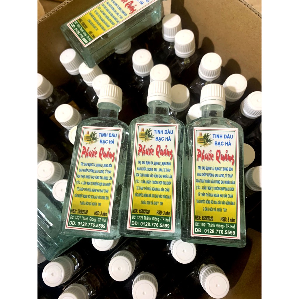 Tinh dầu :QUẾ - SẢ CHANH -BẠC HÀ  nguyên chất 100% - chai 50ml
