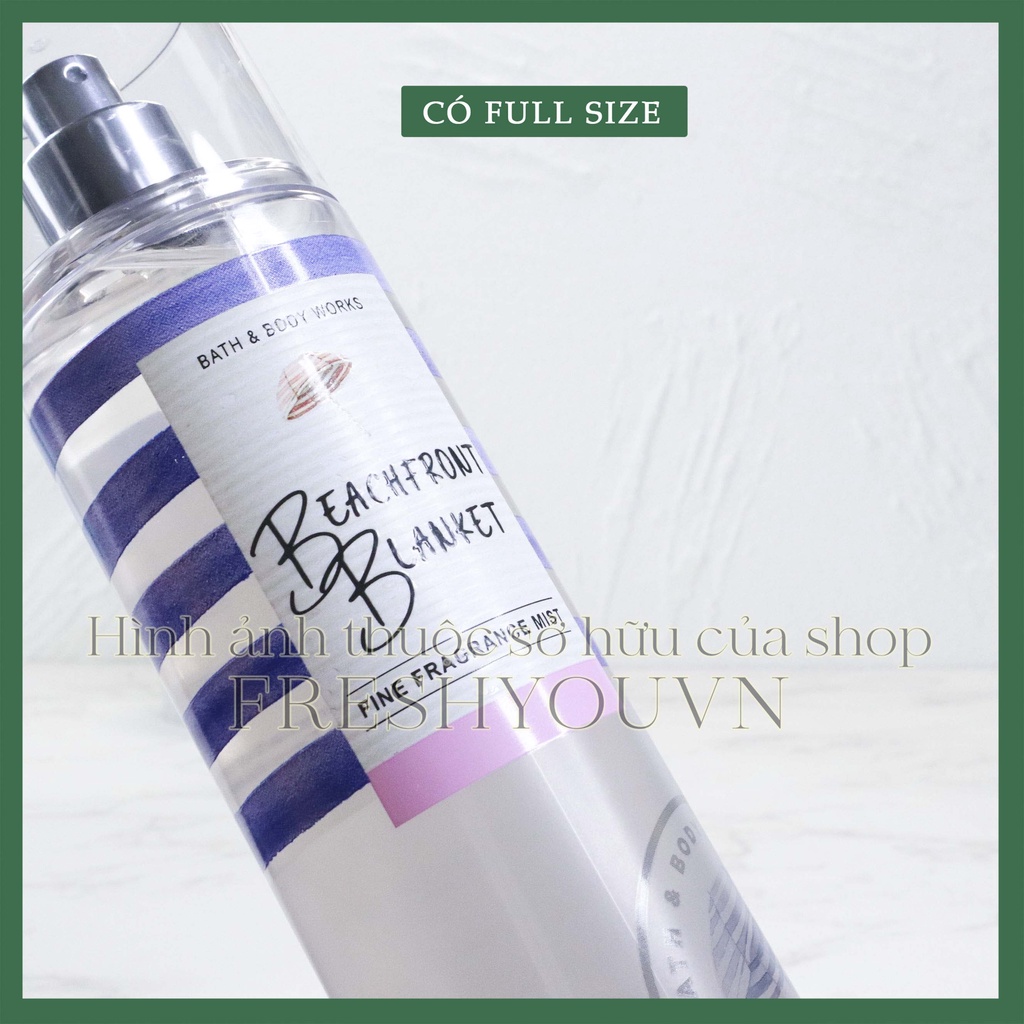 Beachfront Blanket - Xịt thơm toàn thân body mist Bath & Body Works khác - fresh you