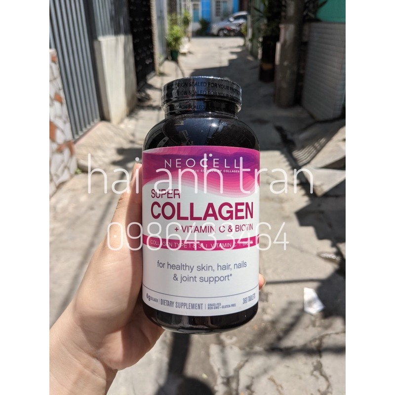 Viên uống Collagen 360v Mỹ New NeoCell Super Collagen C Type1 3