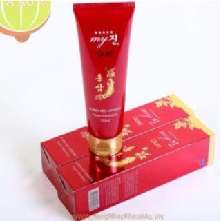 Sữa rửa mặt Hồng Sâm GOLD MYJIN 130ml 
