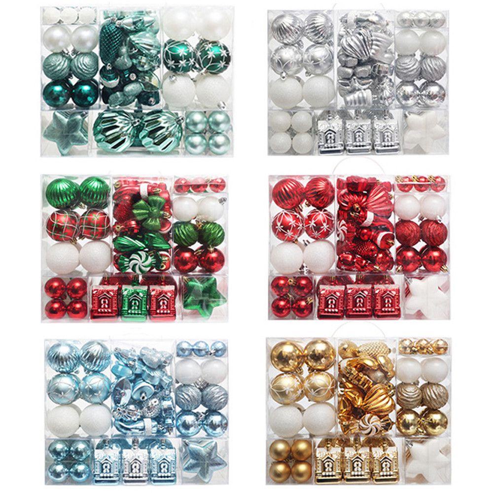 Set 80 Quả Châu Trang Trí Cây Thông Giáng Sinh Năm Mới