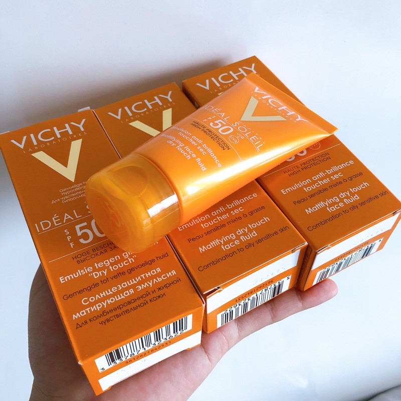 [ CHÍNH HÃNG ]Kem chống nắng Vichy - ko gây nhờn rít, ko màu SPF50