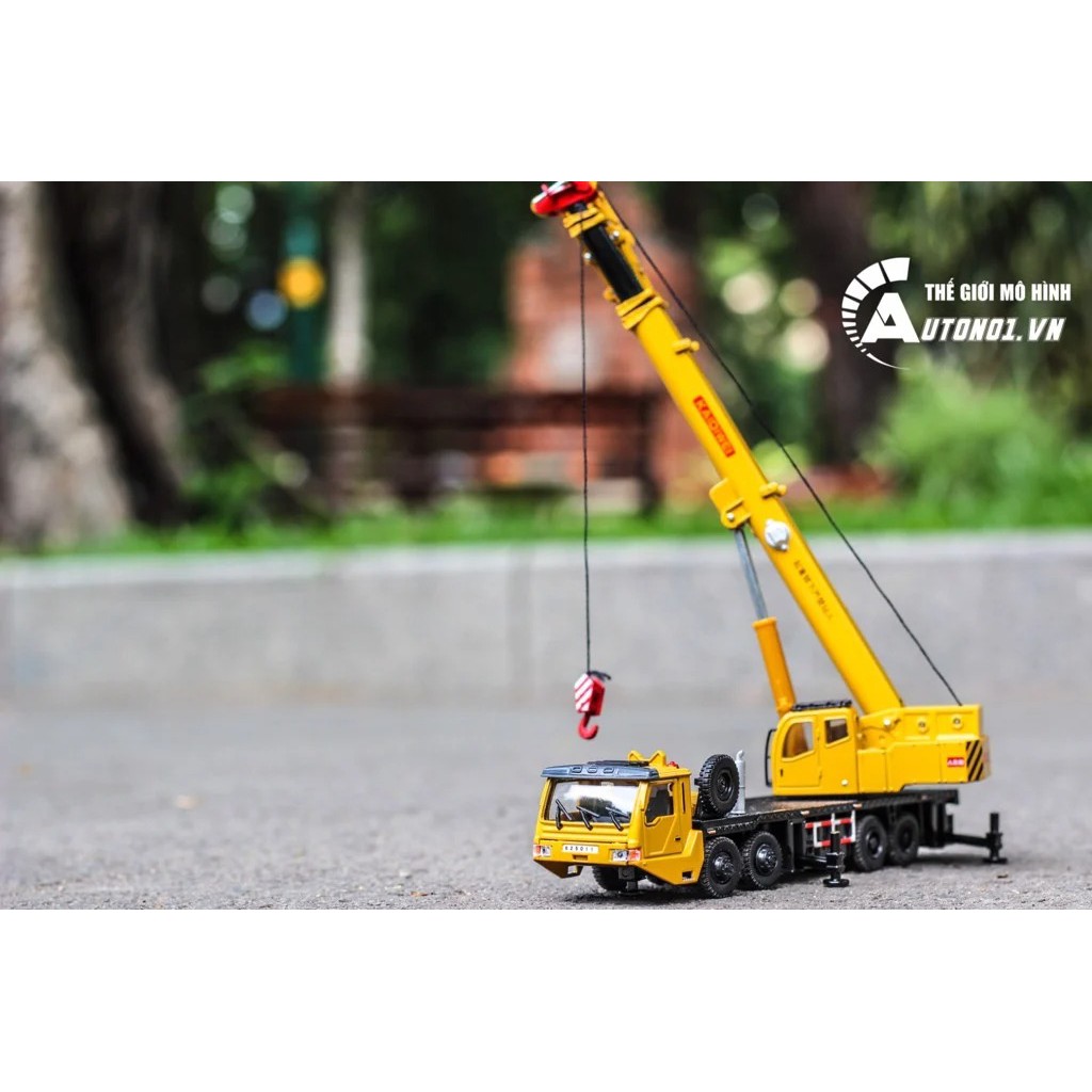 MÔ HÌNH XE TRỤC CẨU 16 BÁNH 3 TẦNG 97CM, MÓC 1:55 KAIDIWEI 5262