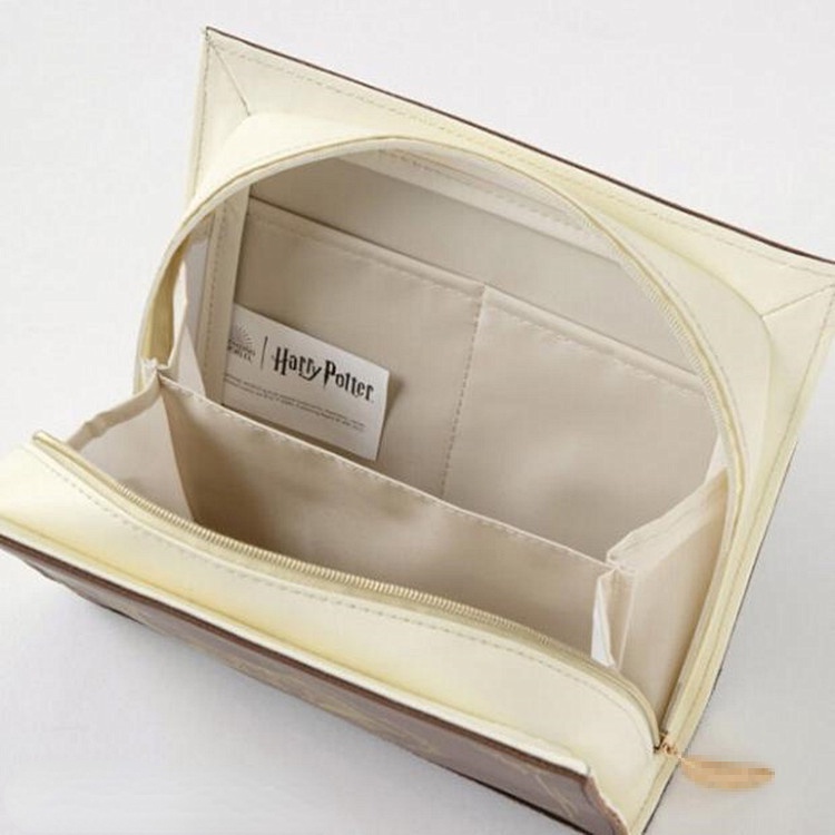 Túi Đựng Mỹ Phẩm Cầm Tay Hình Cuốn Sách Harry Potter Dễ Thương