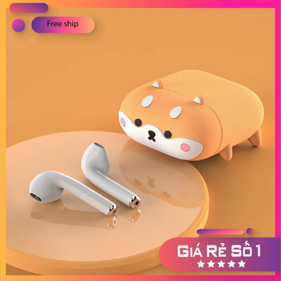 Airpods Case ⚡Freeship ⚡ SHIBA CHÂN NGẮN SIÊU CUTE Case Tai Nghe Không Dây Airpods 1/ 2/ i12/ Pro- Châts Case Store