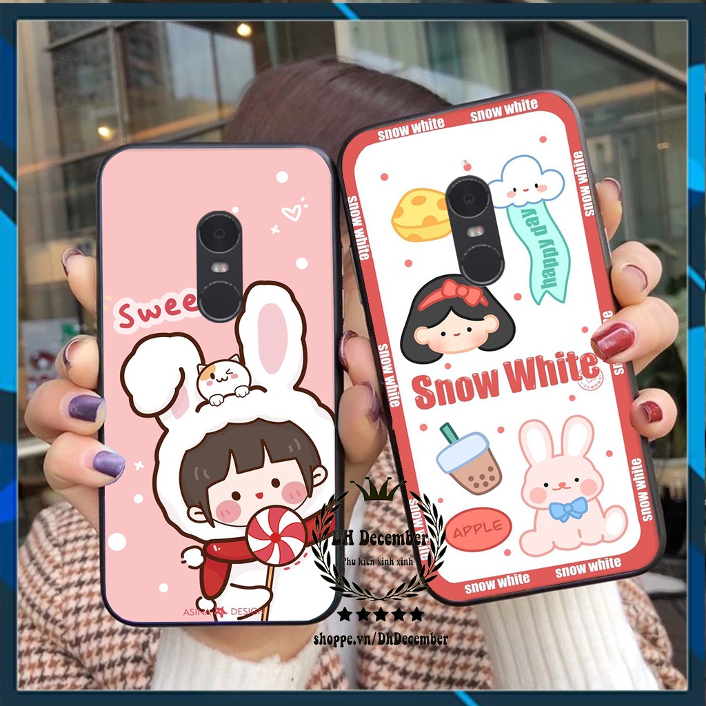 Ốp lưng Xiaomi REDMI NOTE 4 / REDMI NOTE 4X / REDMI 5 PLUS in hình 3D lucky, gấu Brick xinh xắn - KHÔNG NÊN BỎ LỠ