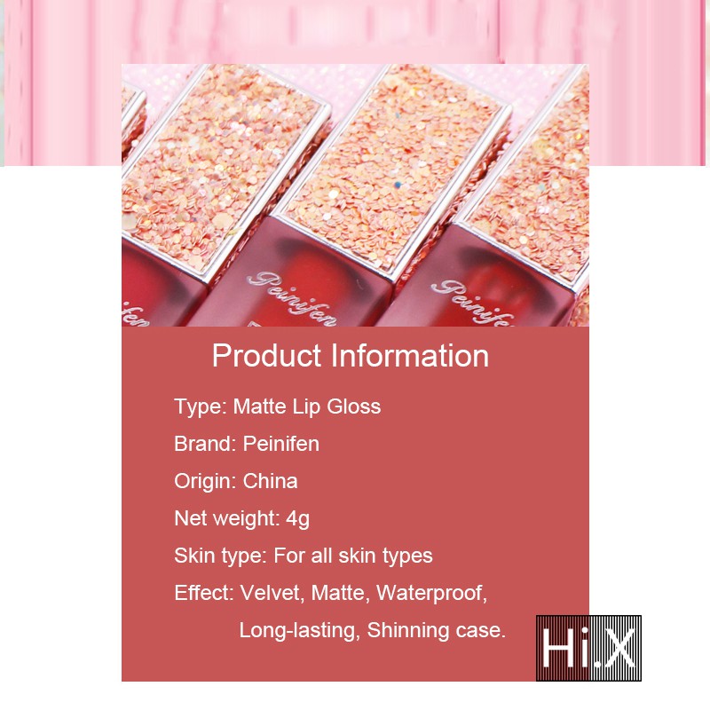 [Hàng mới về] Son kem nhung lì chống nước lâu trôi 6 màu tùy chọn | BigBuy360 - bigbuy360.vn