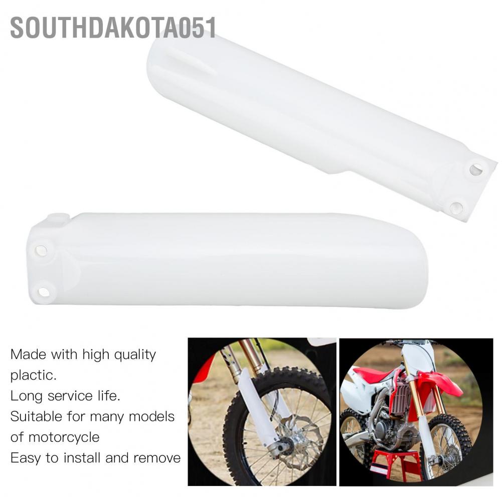 Hàng Sẵn Vỏ bảo vệ phuộc trước xe máy che phủ bụi giảm xóc trước màu trắng cho Honda CR125 CR250 CE500 CRF450 CRF 250【Southdakota051】