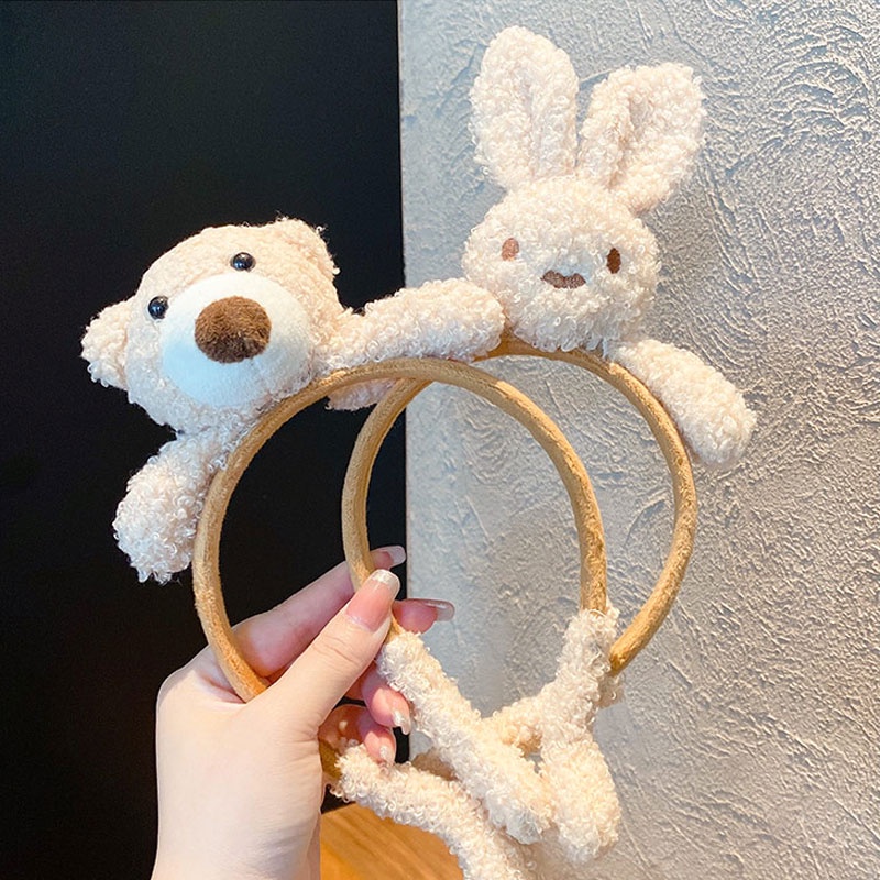 Băng Đô Nhung Lông Rửa Mặt Dễ Thương Xinh Xắn Dành Cho Bé Gái