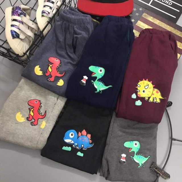 Combo 3 quần dài cotton da cá cho bé