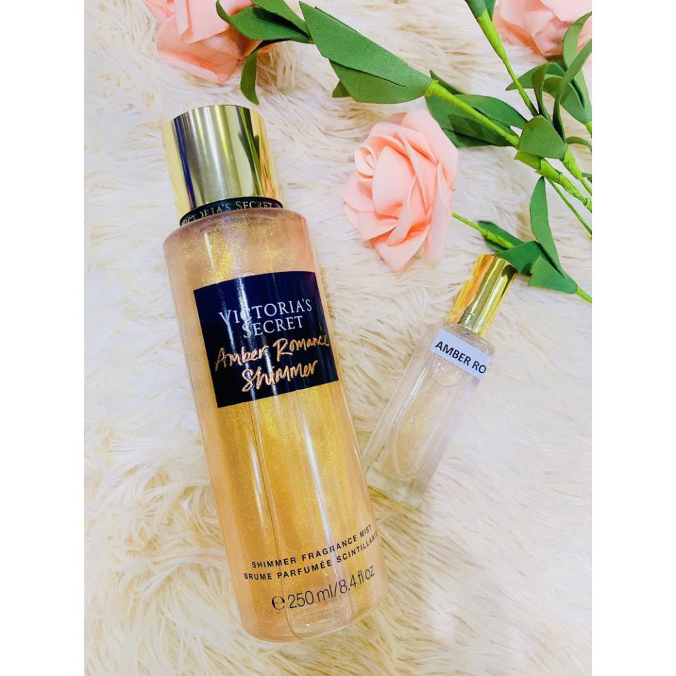 Xịt Thơm Nước Hoa Toàn Thân Shimmer Victoria’s Secret Amber Romance - Body Mist STORE