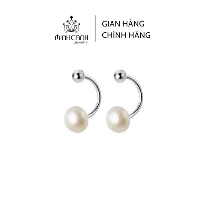 Hoa Tai Bạc Bi Cong Mix Ngọc Trai Nhân Tạo Minh Canh Jewelry