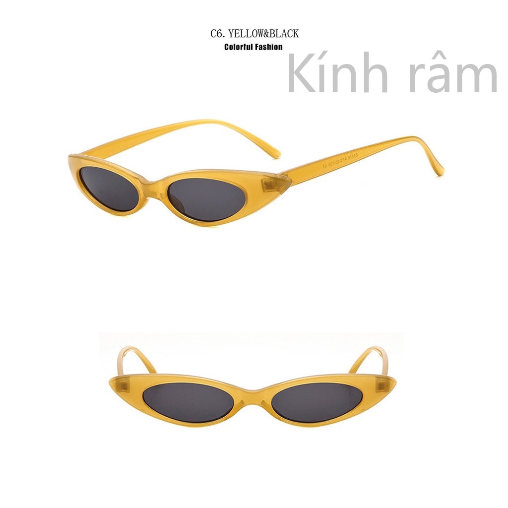 Kính mát mắt mèo đen cổ điển chống tia UV400