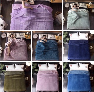 Chăn lông cừu sóng Classic