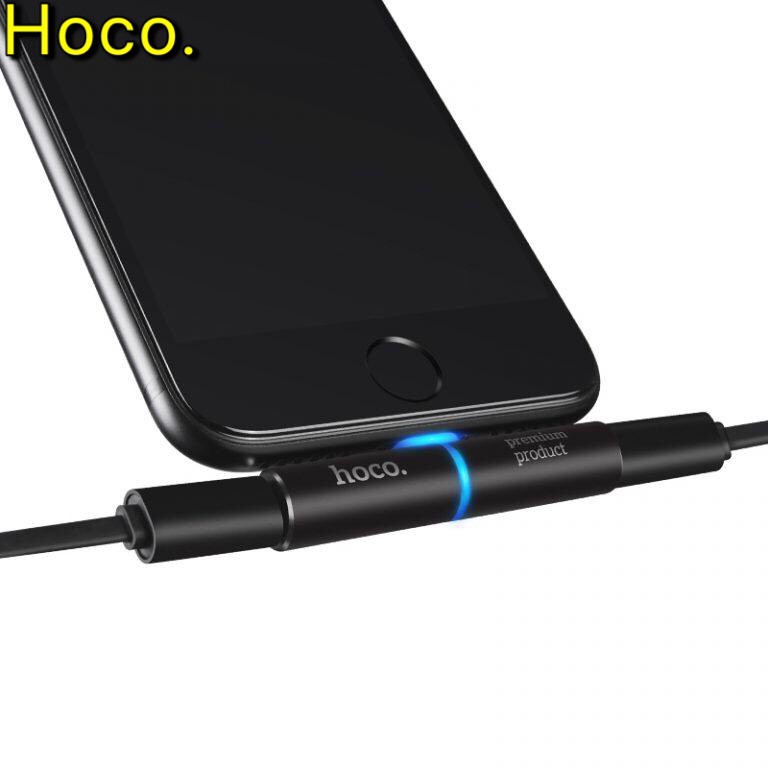Jack Chuyển Đổi HoCo LS7 Vừa Nghe Vừa Sạc 2 Cổng Ra Chân Lightning Hỗ Trợ Đàm Thoại Cho iPhone , iPad