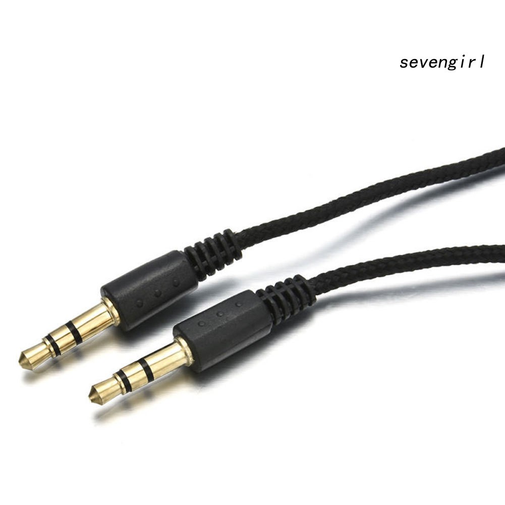 Dây Cáp Âm Thanh Mở Rộng 2 / 3M 3.5mm Male Sang Male Bằng Nylon Cho PC iPod Xe Hơi