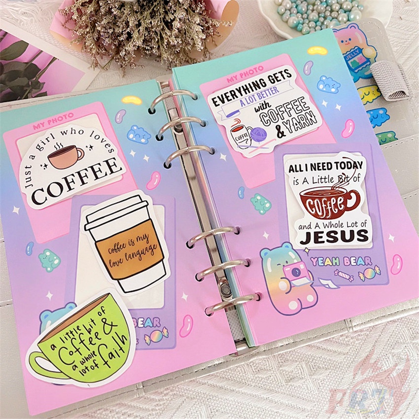 Set 45 Món Đồ Thời Trang ❉ Hình Dán Cà Phê Chữa Bệnh ❉ Sticker Dán Tường Chống Thấm Nước Thời Trang